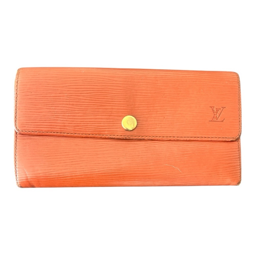Authentic Louis Vuitton Wallet Purse Epi Brown​